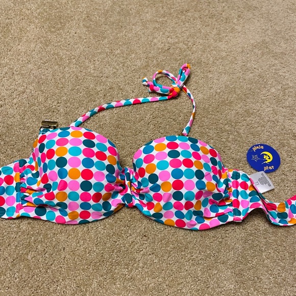 Polka Dot Swimsuit Top - Picture 1 of 2